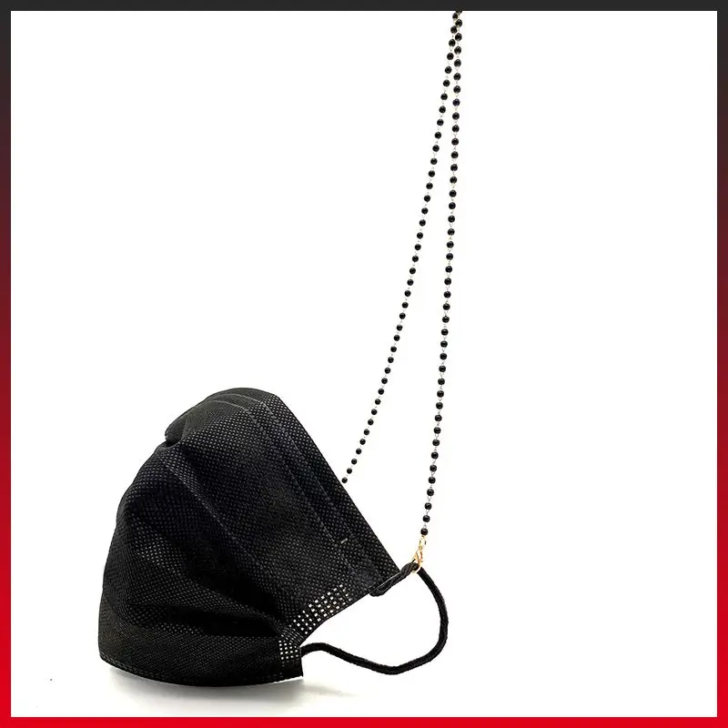 

Наружная маска для лица с имитацией жемчуга шнурок с Бисером Модные солнцезащитные очки шнуры аксессуары для солнцезащитных очков повседневные украшения