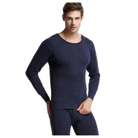 2022 mens winter thermal warm underwear 2 pieces set 100 merino wool breathable woolen sweater 200gsm weight tops pants set