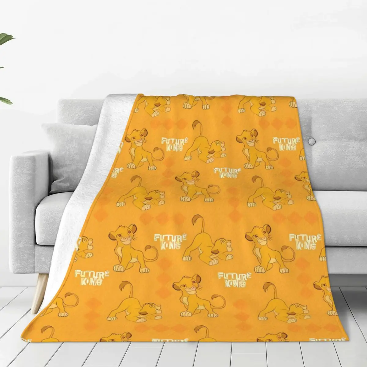 Симба Король Лев одеяло теплое плюшевое покрывало с рисунком для спальни