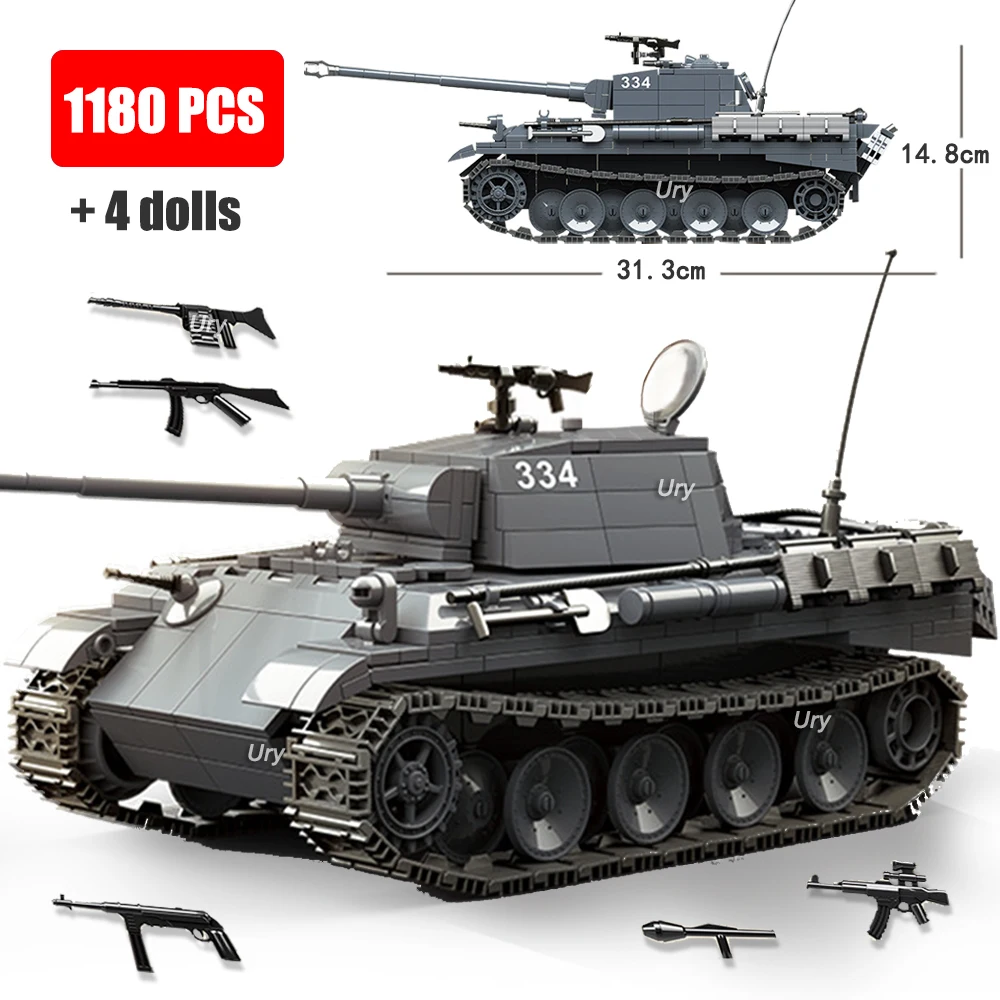 Gudi 6104 немецкий танка Кинг Тигр 1 F2 армия с солдатами куклы Военная серия Обучающие DIY строительные блоки игрушки для детей