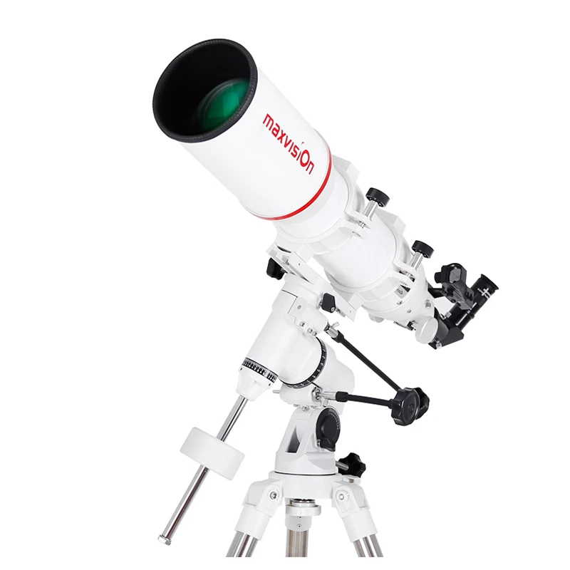 

Maxvision 102/660 Astronomical Telescope Refraction 102EQ EXOS-Nano German Equatorial Instrument 1.25 inch Stainless Steel Stand