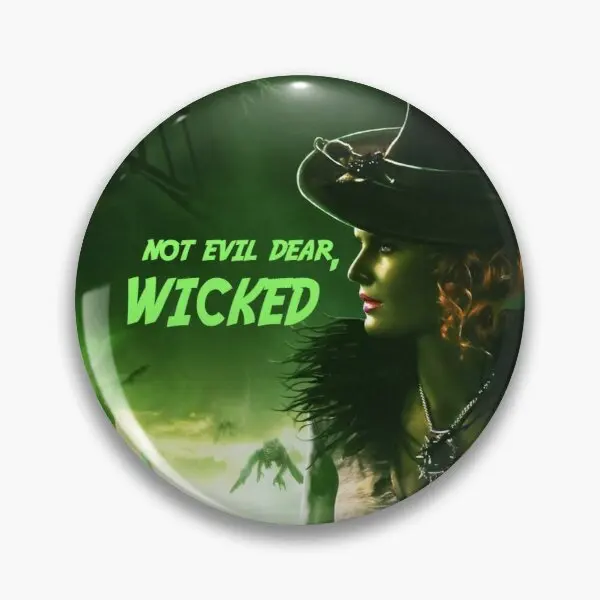 

Once Upon A Time Wicked Zelena Customizable Soft Button Pin Hat Women Decor Cartoon Badge Clothes Metal Jewelry Brooch Gift