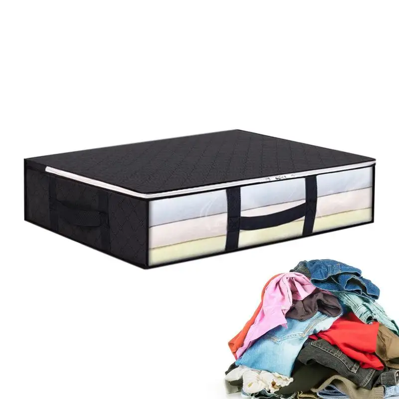 

Under Bed Storage Thick Fabric Storage Bins With Reinforced Handles Under The Bed Storage Bags For Organizing Sweater Duvet