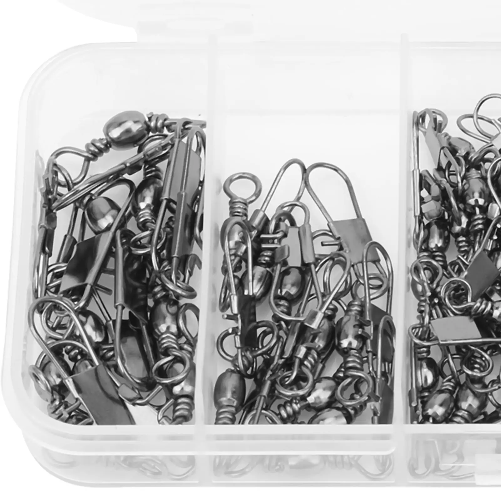 200 шт. рыболовные Вертлюги блокирующие защелки соединители 30-49 мм вращающийся