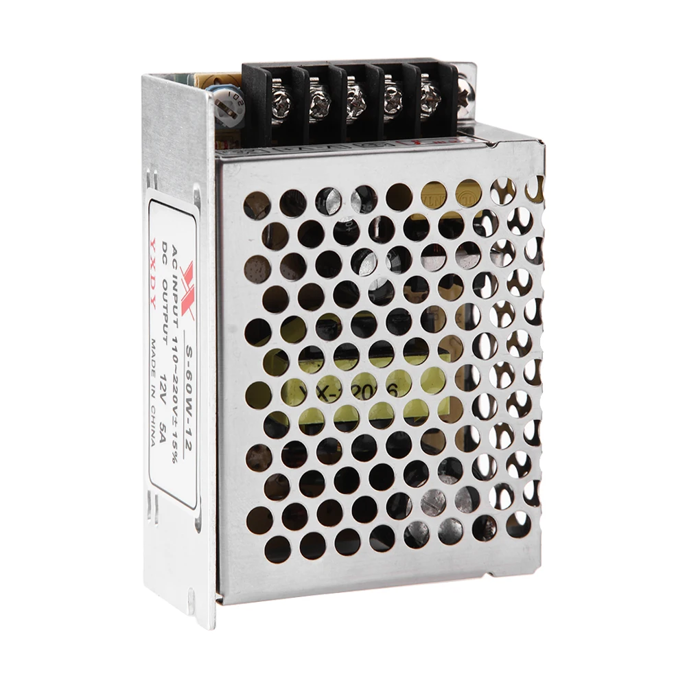 

DC 12V 5A 60W трансформатор освещения Светодиодный драйвер переключатель питания адаптер