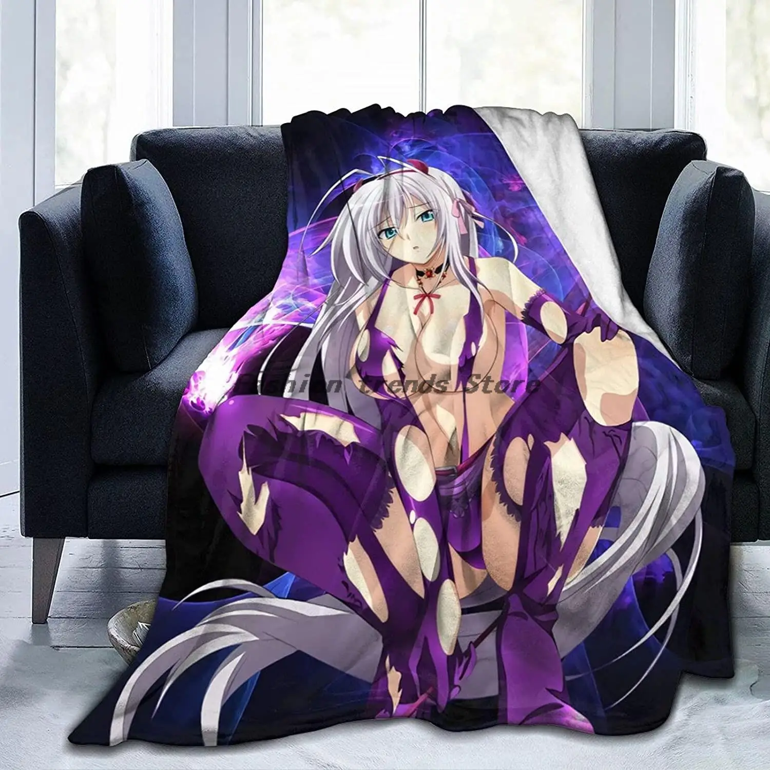

Anime High School DxD Throw Blanket Sexy Girl 3D Printing Living Room Bedroom Super Soft Flannel Throw Blanket For Otaku