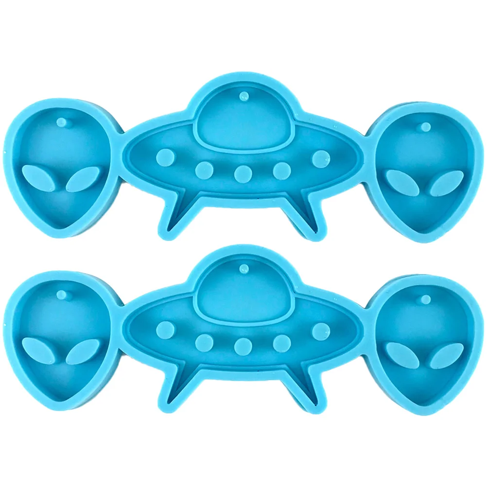 

Alien Silicone Spaceship Pendant Mold Jewelry Making DIY Lover Necklace Charm Molds Earring