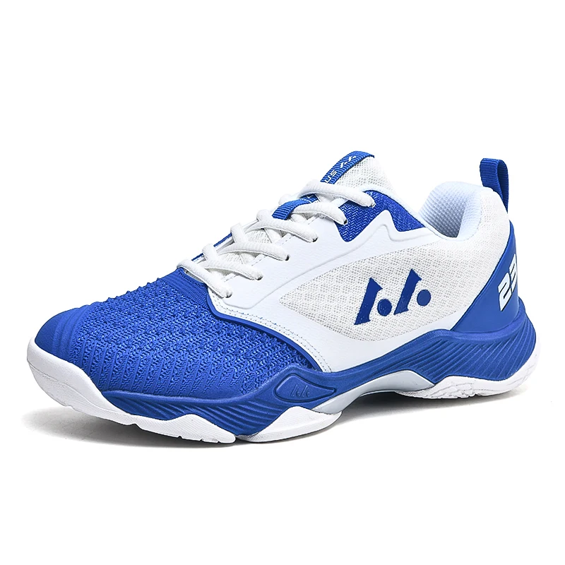 Badminton Shoes Men Women Blue Green Women Gym Walking Sneakers Mesh Breathable Man Tennis Shoes Trainer Big Size
