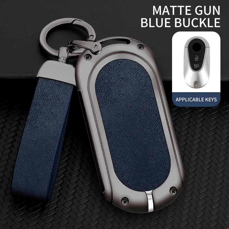 

Металлический кожаный брелок для ключей от автомобиля для Mercedes-Benz A C E S G-Class GLC CLE CLA GLB GLK GLS W177 W205 W212 W213 W222 X167 AMG