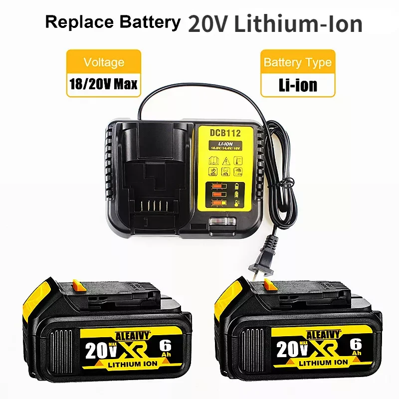 

DCB200 Rechargeable Battery 20V Lithium-Ion Series Cordless Drill/Saw/Screwdriver/Wrench/Angle Grinder Brushless Power Tools New