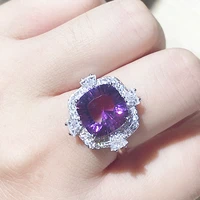 new arrival real natural tanzanite topaz oval 925 sterling silver ring wedding jewelry women rings adjustable rings size
