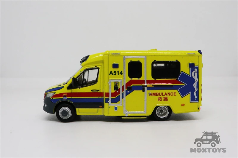 Крошечная машина скорой помощи Sprinter FL (A514) модель машины с литым давлением 1:76 |