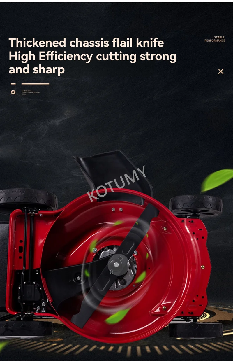 Бензиновая газонокосилка 16/18/20/21 дюйм 225CC 3-в-1 бензиновая подвижная