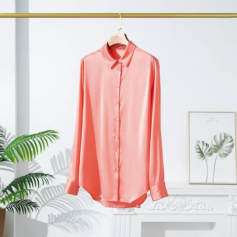 Birdsky 1 шт. Женские рубашки блузка рубашка топ офисная женская 19 мм стрейч 93%