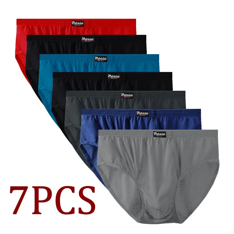 7pcs/Lot Men Briefs 100% Cotton Men's Underwear Male Briefs Underpants for Men Panties Men Underwear Briefs New Comfortable 2022