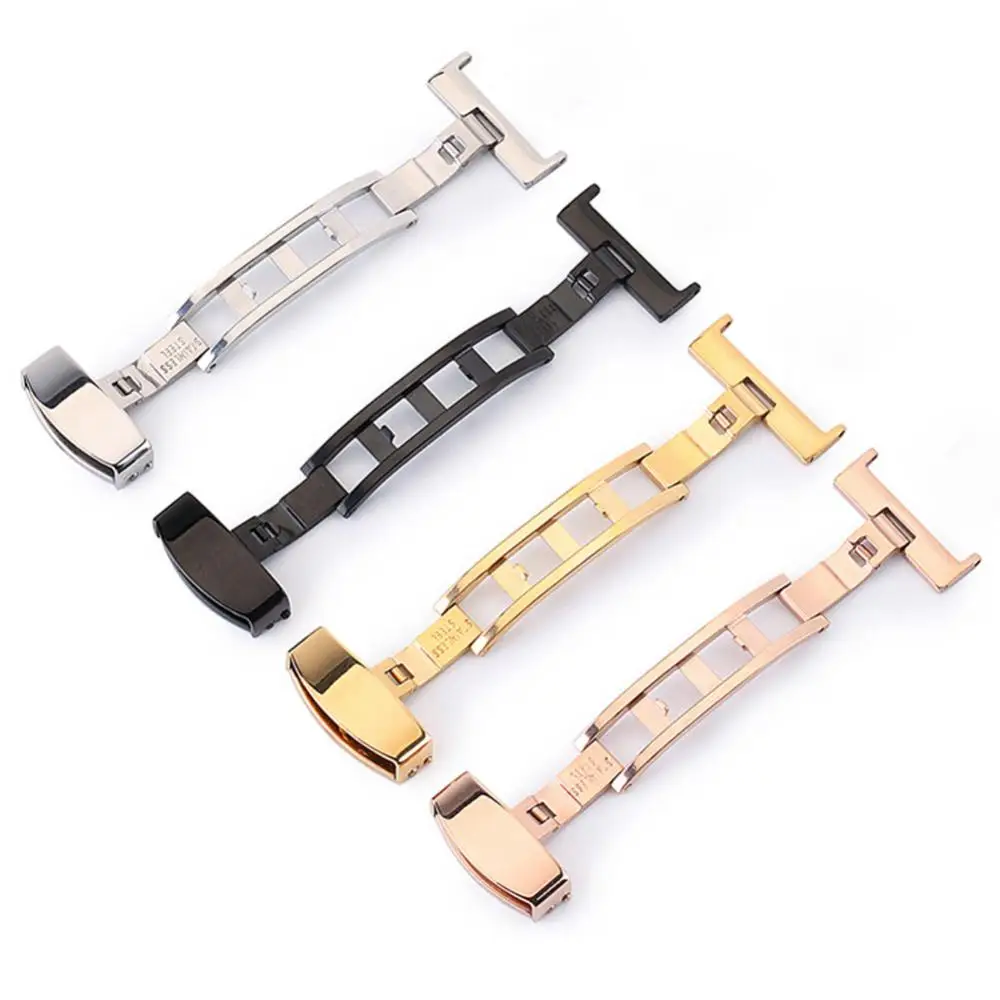 

Ремешок для часов из воловьей кожи, сменный ремешок унисекс с застежкой-бабочкой, аксессуары для часов