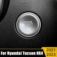 car engine push start stop ignition button ring cover case cap trim stiicker accessories for hyundai tucson nx4 2021 2022 2023
