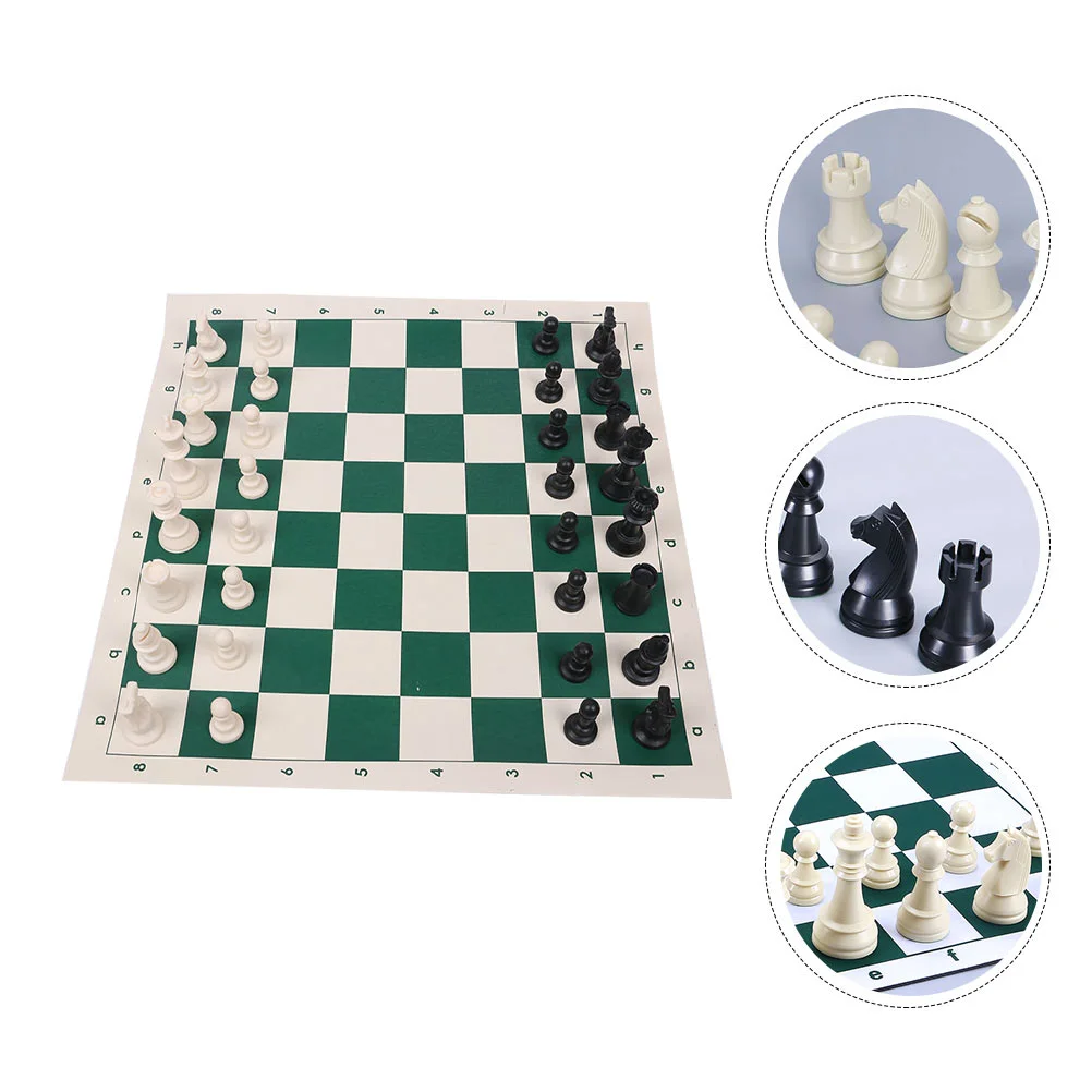 

Chess Board Checkers Game Folding Toys Set Travel Kids Recreational Educational Boards Case Games Beneficial International