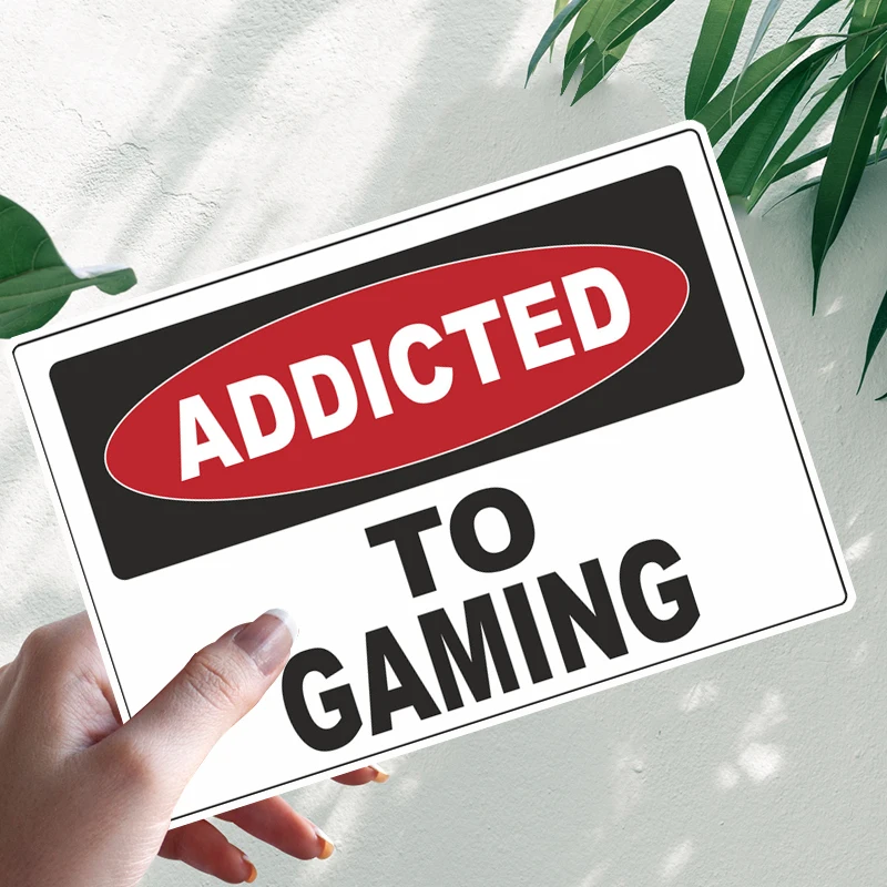 

Funny Car Sticker "Addicted to Gaming/Skiiing/Snowbaordign" Vinyl Decal Waterproof Windshield Auto Accessories #S90408