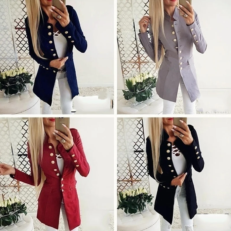 

Женские весенние Свободные повседневные Элегантные пальто в Корейском стиле