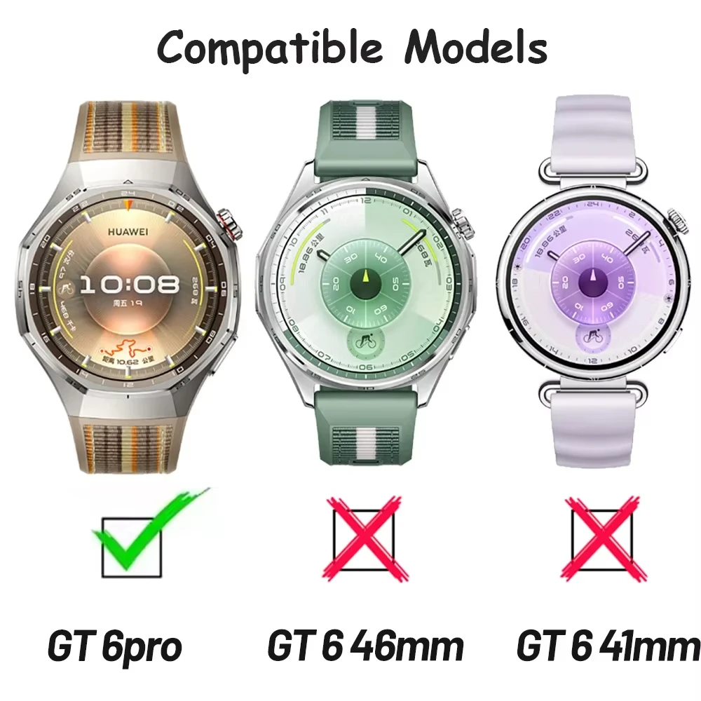 Фото Официальный ремешок без зазоров для Huawei Watch GT 6 Pro, оригинальный композитный браслет correa, часы huawei gt6 Pro, аксессуары для умных часов №3