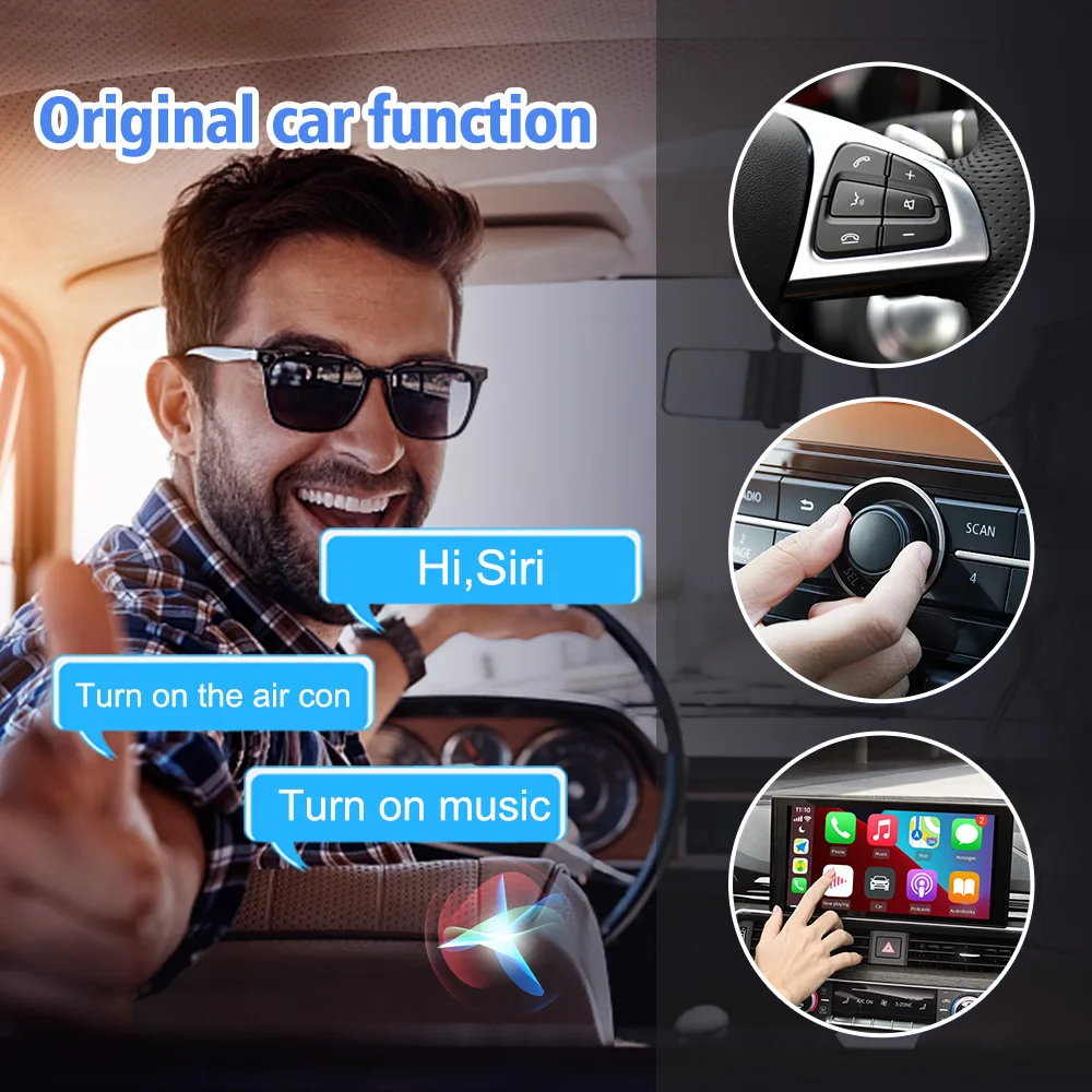 CarlinKit 3 0 Apple CarPlay беспроводной адаптер проводной для беспроводного активирующего