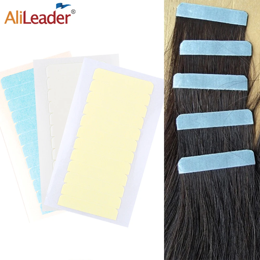 

12 шт./лист, двусторонняя клейкая лента для наращивания волос