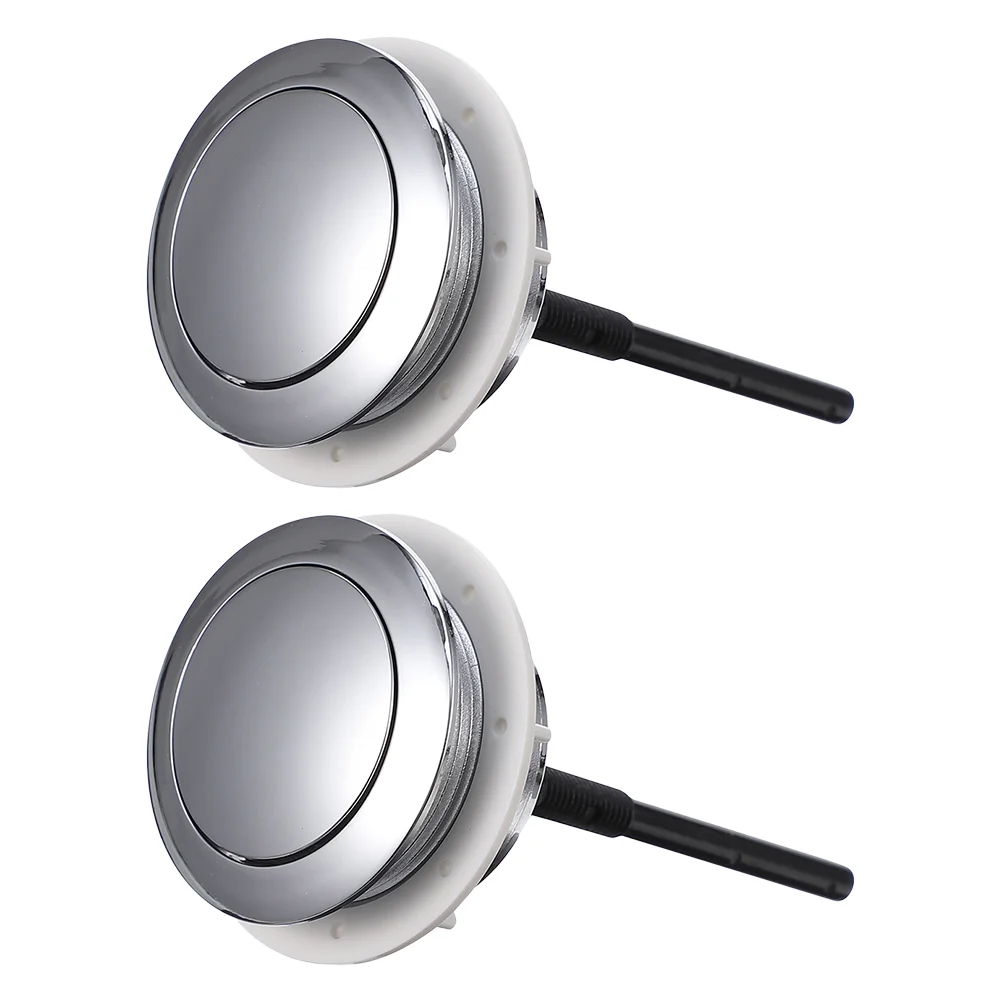 

2pcs Toilet Tank Button Push Flush Toilet Button Water Tank Button Replaced Flush Button for Home Bathroom Hotel