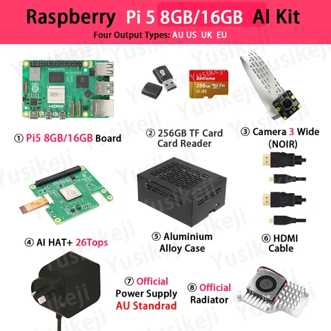 Raspberry Pi 5 8ГБ / Raspberry Pi 5 16ГБ комплект