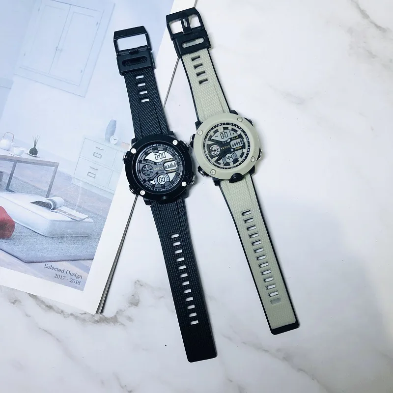 Waterproof multifunctional sports electronic watch timing luminous student Watch enlarge