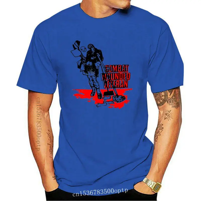 

Camiseta de combate herido para hombres, camisa de manga corta, con estampado de "powerviolence", grindcore, disponible en todas