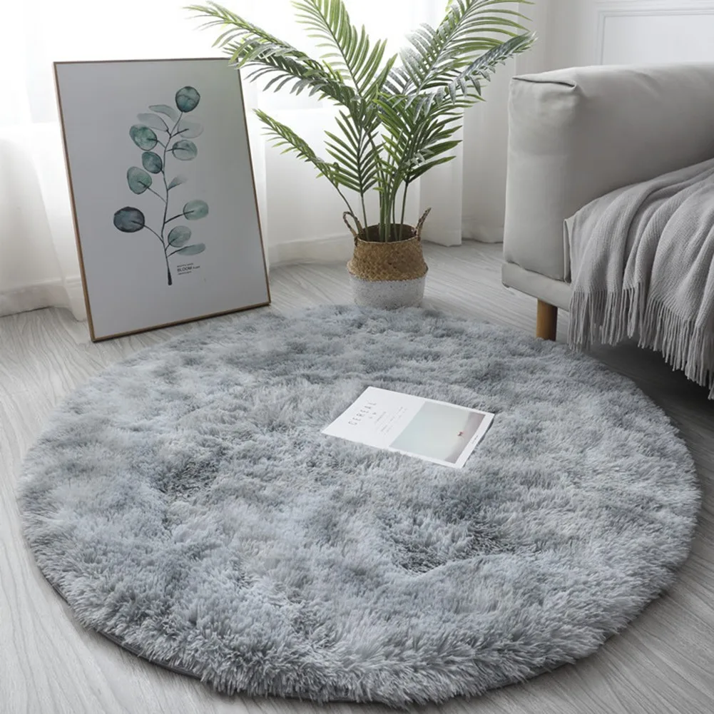 

Area Rug Rug Rugs Shaggy Soft Accessories Bedroom Carpet Decoration Floor Fluffy Home Living Room Round Fashion