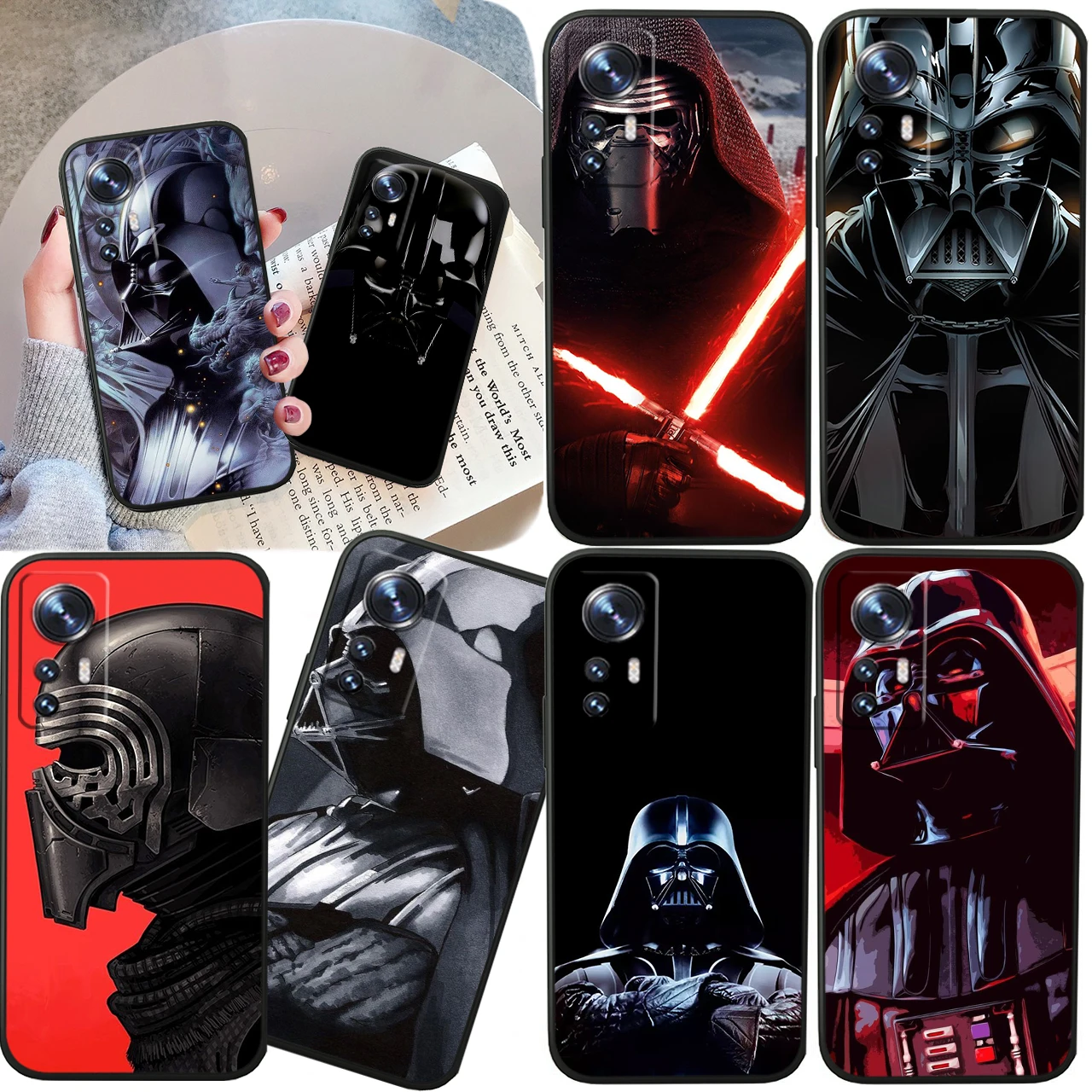 

Armor battle laser S-star Warsr For Xiaomi Mi 13 12T 11X 10T Note 10 Ultra Pro Lite 5G Soft Silicone Black Phone Case