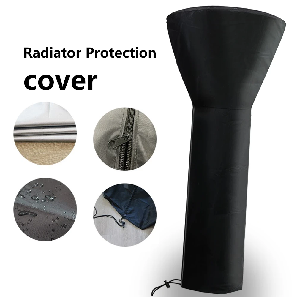 Garden Heater Cover Waterproof UV Resistant Tear Outdoor Furniture Protector with Zipper Windproof Dustproof |