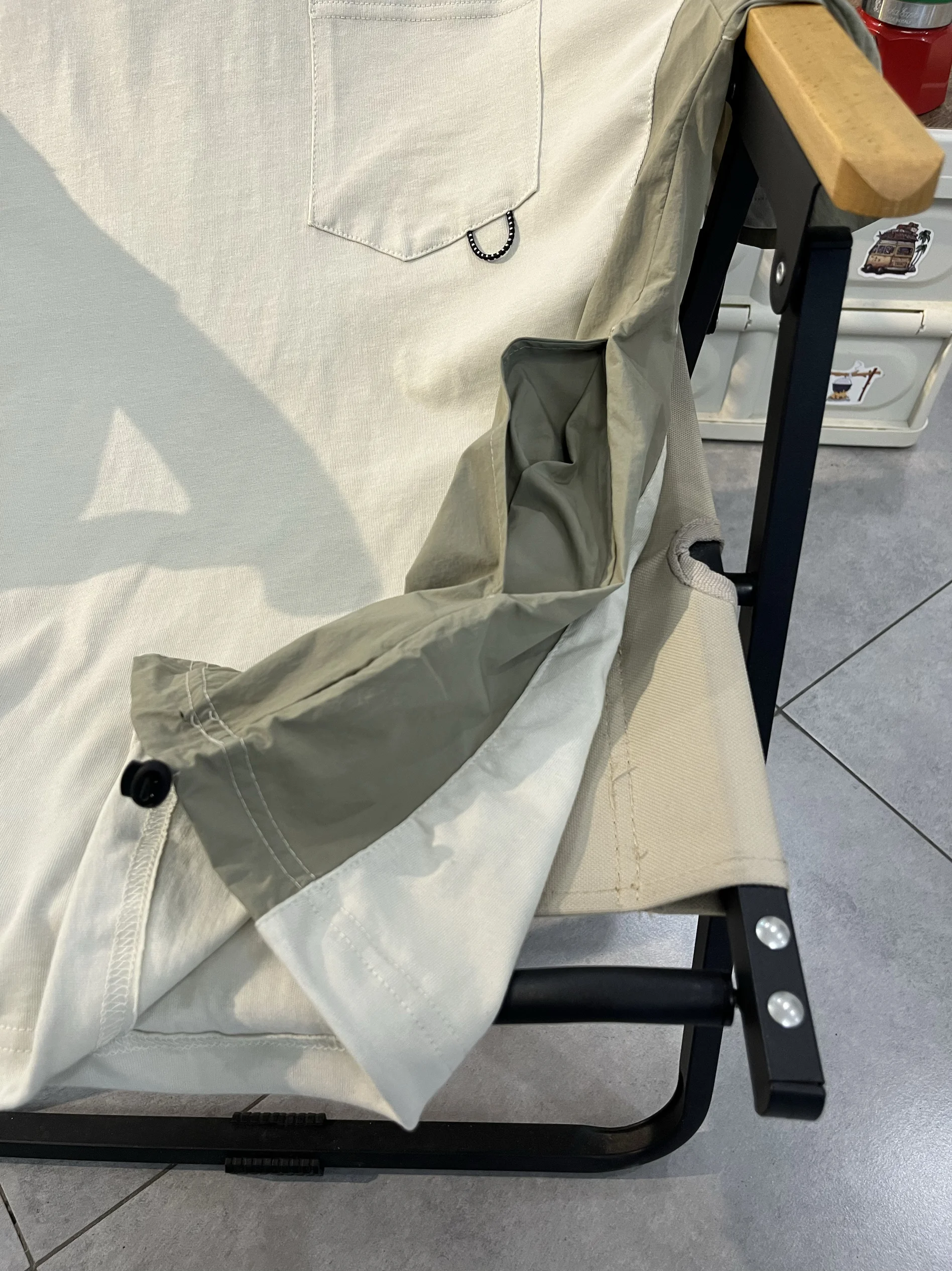 Gaben Crisp Открытый горный кемпинг Функция Лоскутная футболка-карго с короткими