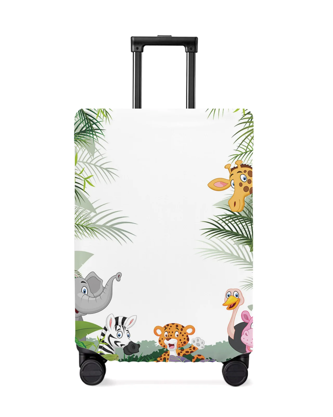 

Jungle Animal Cartoon Giraffe Elephant Travel Luggage Cover Elastic Baggage Cover Suitcase Case Dust Cover Travel Accessories