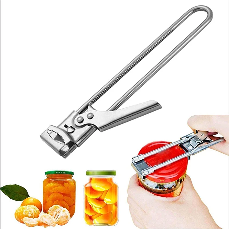 

Master Jar & Bottle Opener, Adjustable Multifunctional Stainless Steel Can Opener Jar Lid Gripper, Manual, Kitchen Accessories