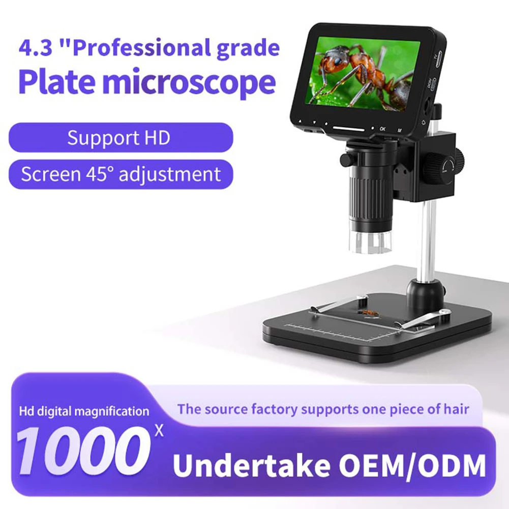 

Цифровой микроскоп 1000x, микроскоп с монетами, HD 1080P, с 8 регулируемыми фотографиями, фото микроскопы для ремонта печатных плат, материнских плат, телефонов