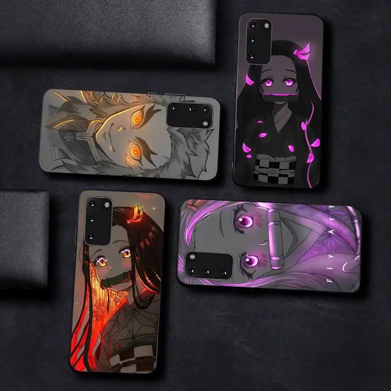 

Anime Demon Slayer Phone Case for Samsung S10 21 20 9 8 plus lite S20 UlTRA 7edge