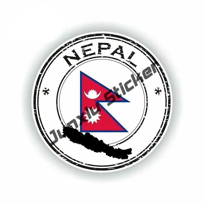 Наклейка с флагом Непала карта наклейка домашняя гордость дорожная Непал NEP