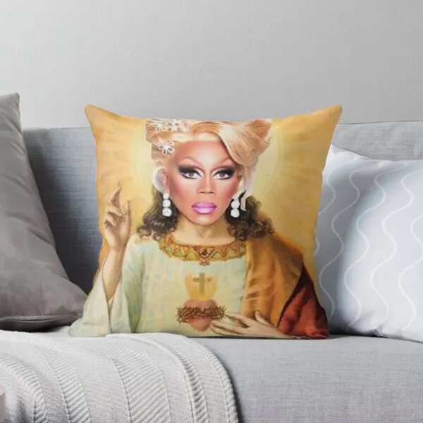 

Drag Jesus Printing Throw Pillow Cover Office Waist Home Case Bed Comfort Throw Sofa Decor Hotel Anime Pillows not include