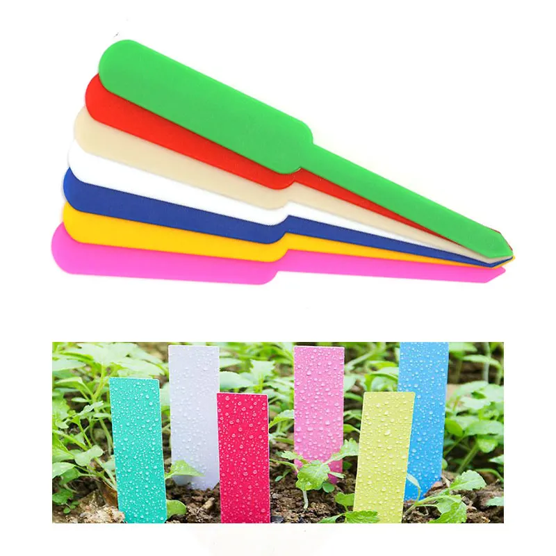 

100PCS Garden Plant Labels Waterproof Plastic Tags Nursery Markers Flower Pots Seedling Sign Mark DIY Garden Decor Tools