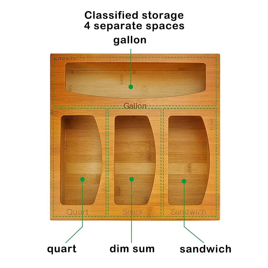 

Диспенсер для сумок на молнии, комод для шкафа, органайзер для хранения, Бамбуковая Бытовая коробка, квадратные органайзеры для чехлов