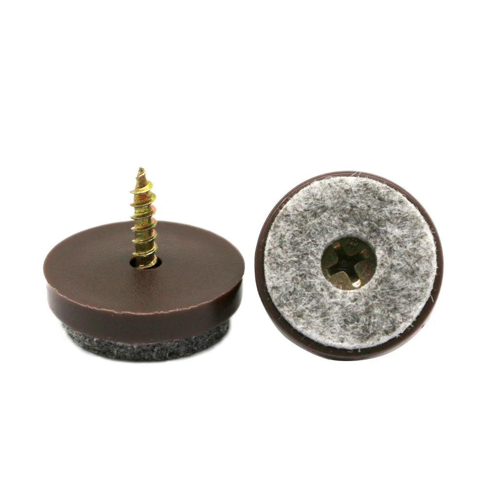 

30Pcs Anti-Slip Felt Floor Studs For Table And Chair Furniture Screws Made Of Moisture Absorbing Sound Absorbing Plastic