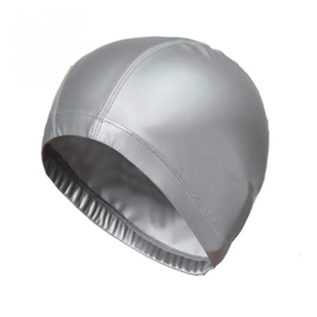 

Эластичная Водонепроницаемая искусственная кожа для защиты ушей, длинные волосы, спортивная шапочка, Плавательная шапочка для мужчин, женщ...