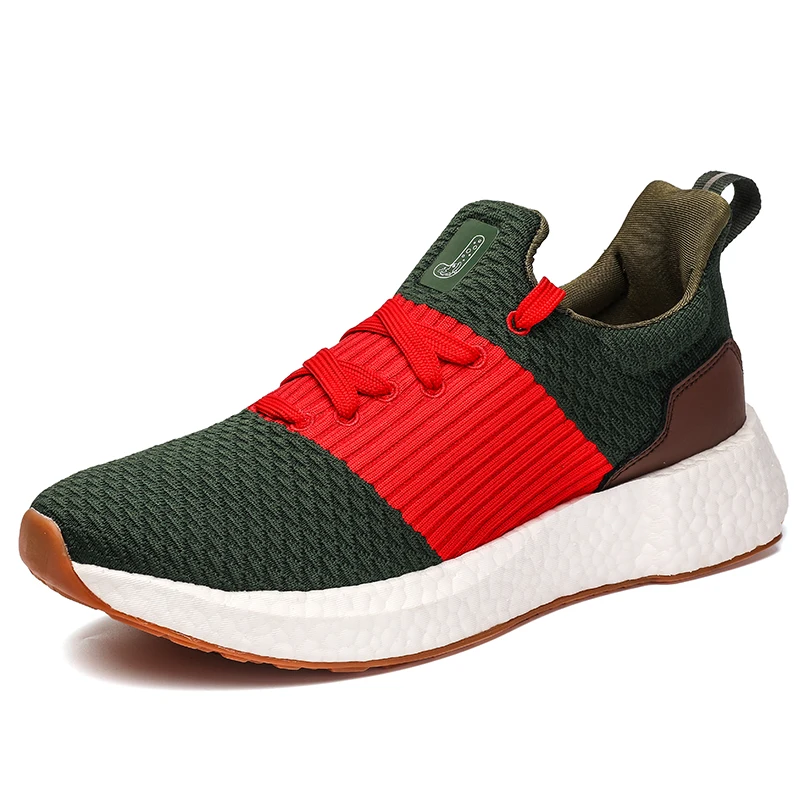 2023 Men sport Running Shoes soft sole Breathable Spring air mesh Popcorn sole Sock Women's Sport shoes tenis masculino