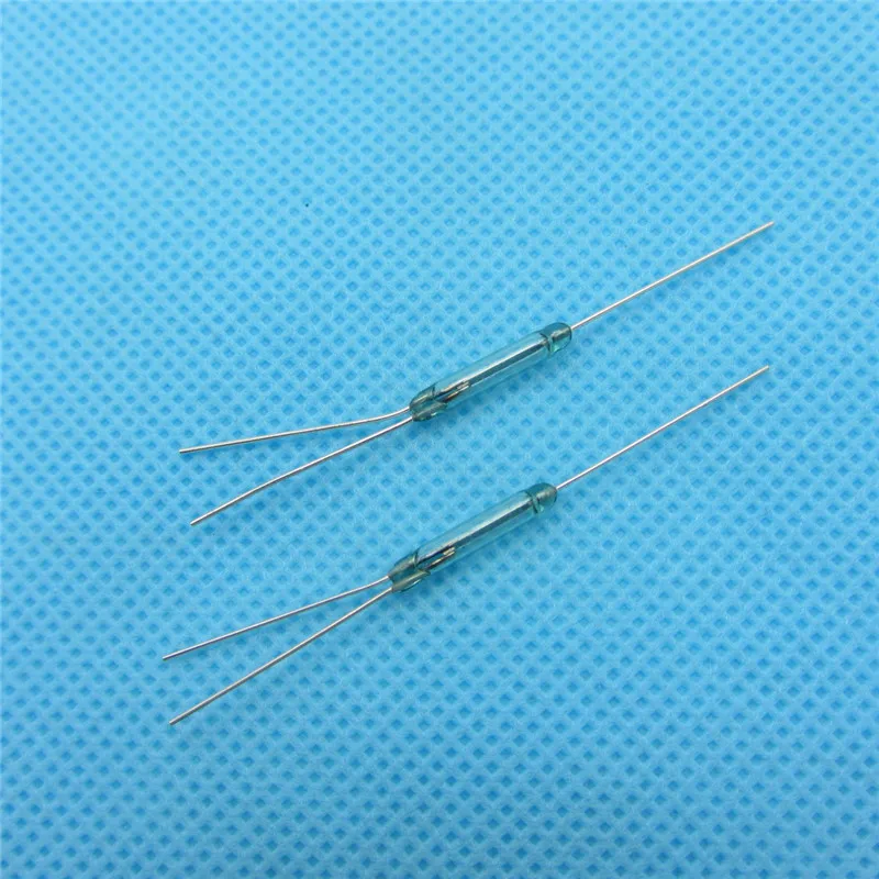 10 шт./1 шт. геркон 2 5X14 мм магнитный переключатель стекло зеленый 3-контактный