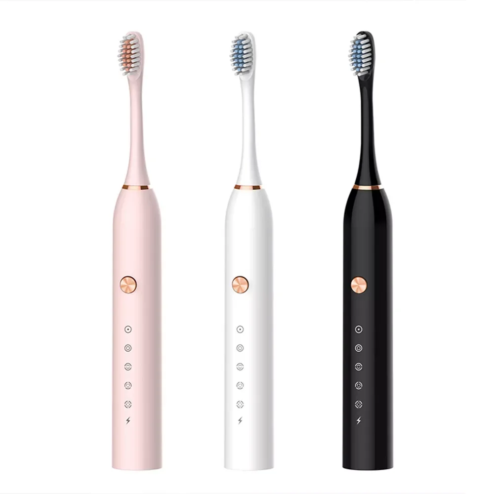 

2021 New Style Electric Toothbrush Sonic 5 Files Adult Household Soft Bristle USB Rechargeable Waterproof Couples Tooth Brush