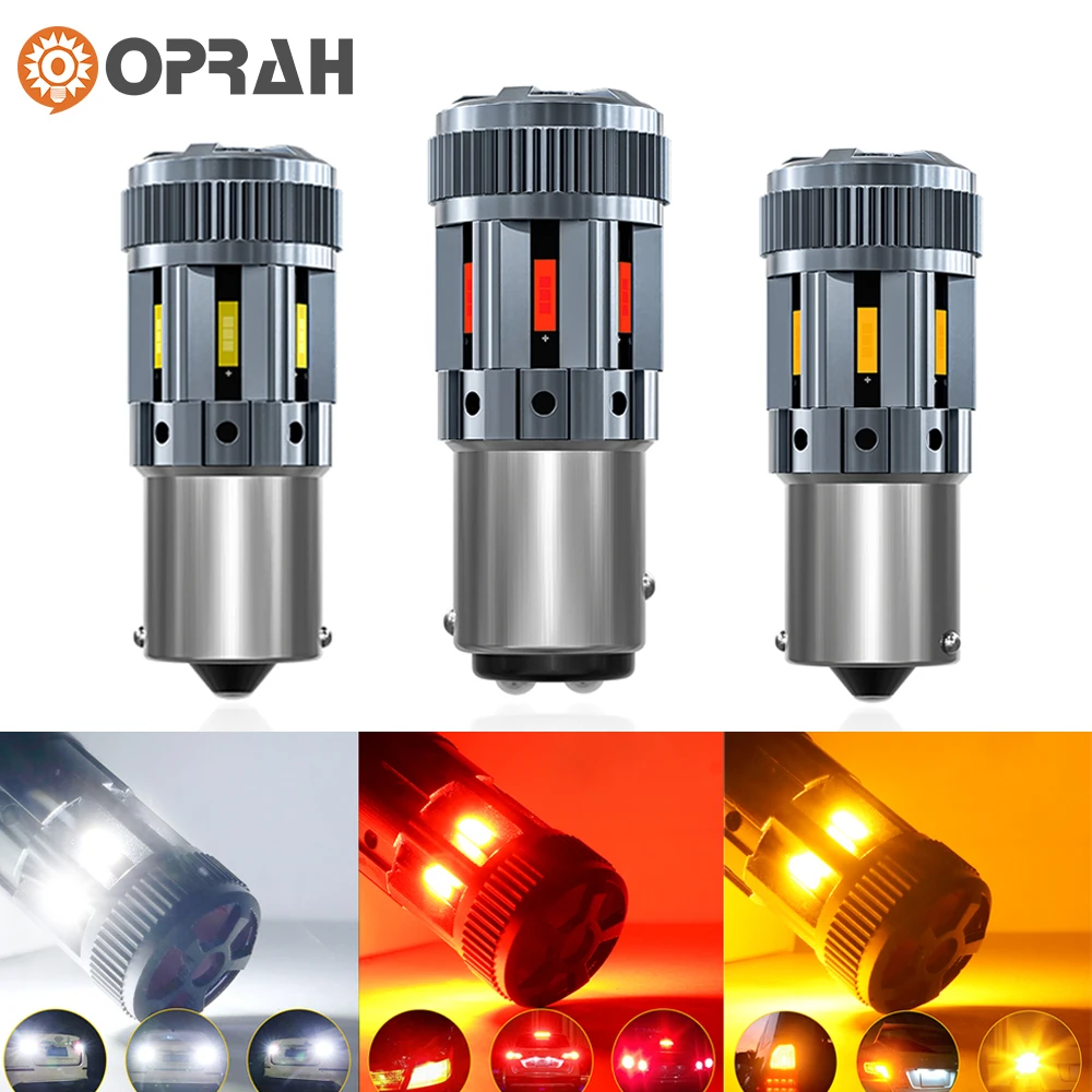 

1 шт. Автомобильный светодиод высокой мощности 6 шт. 1860SMD Canbus 1156 BAU15S PY21W 1157 P21/5 Вт Индикаторная лампа указателя поворота Тормозная лампа с вентилятором