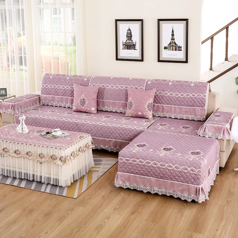 

European Style Fabric Sofa Cushion Four Season Sofa Towel General Non Slip Simple Modern Living Room Household Sofa Cover